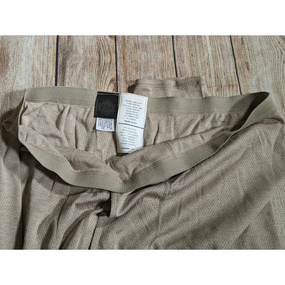 US Army Tan Nomex Flame Resist Moisture Wicking Base Layer Drawers Pants XL REG - Picture 3 of 5
